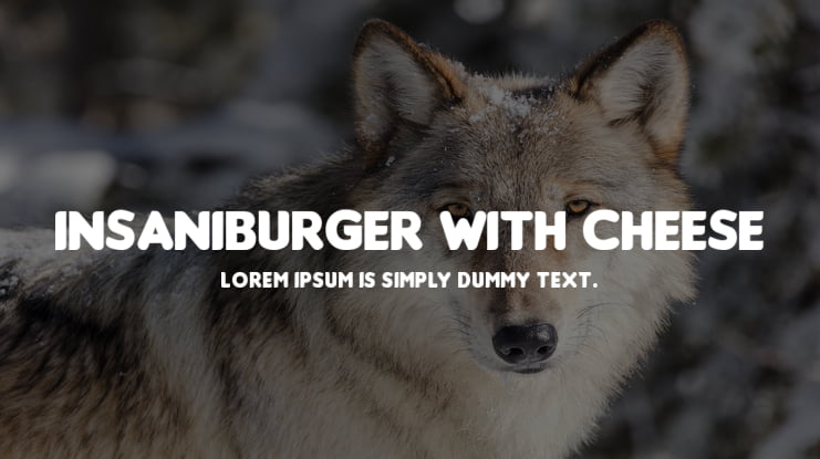 Insaniburger with Cheese Font Family