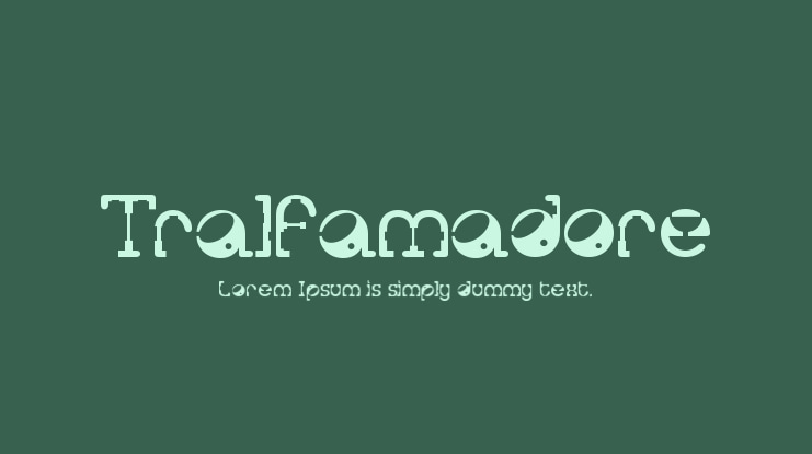 Tralfamadore Font