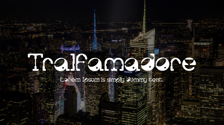 Tralfamadore Font