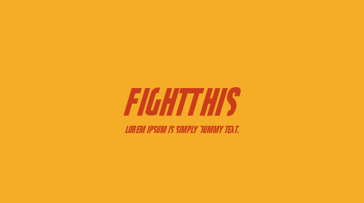 FightThis Font