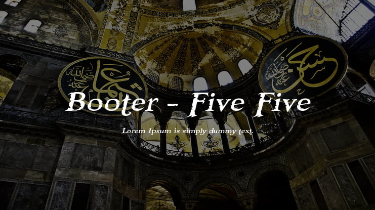 Booter - Five Five Font Family