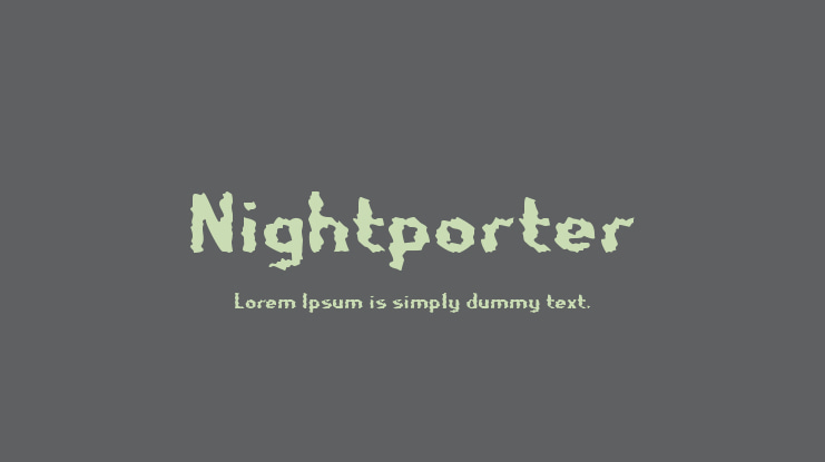 Nightporter Font
