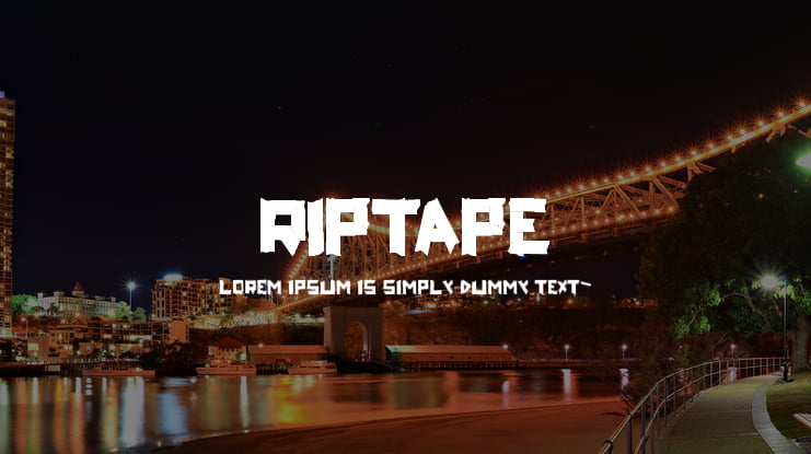 ripTAPE Font Family