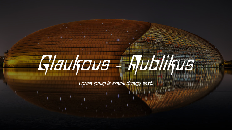 Glaukous - Aublikus Font Family