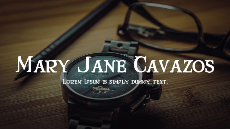 Mary Jane Cavazos Font Family