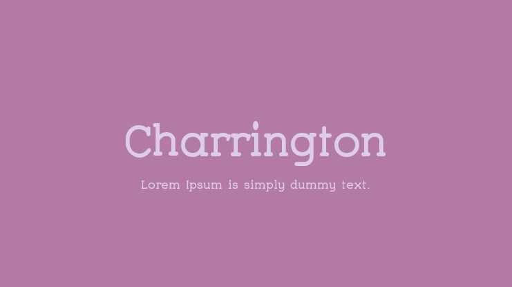 Charrington Font Family