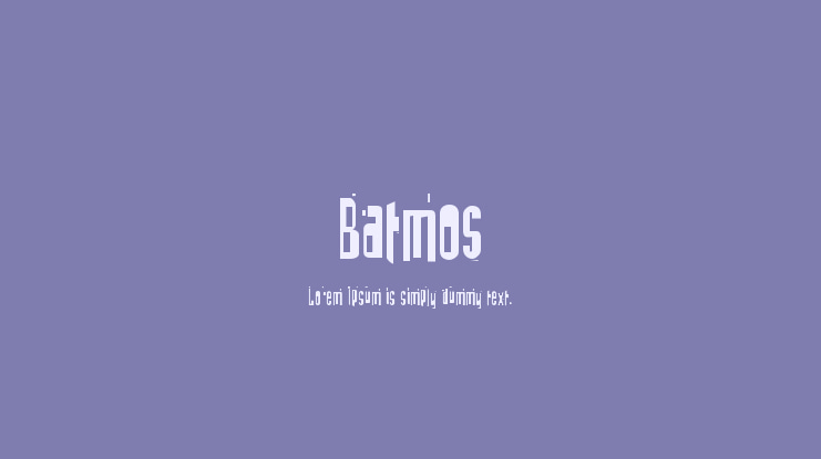 Batmos Font
