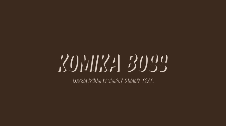 Komika Boss Font