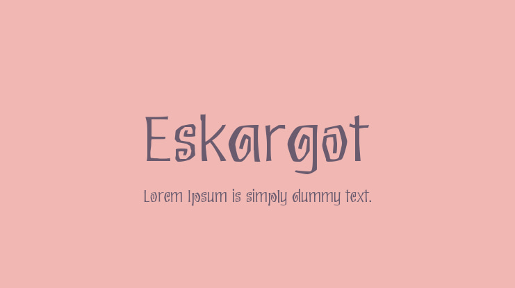 Eskargot Font