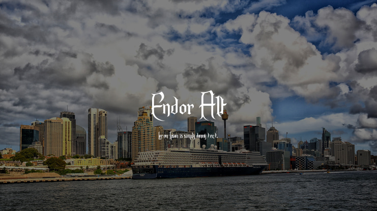 Endor Alt Font Family