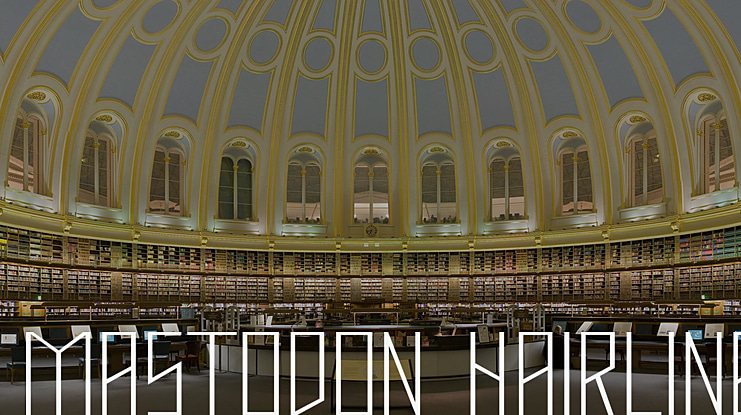 Mastodon Hairline Font