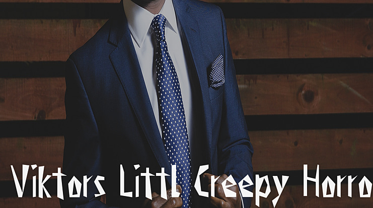 Viktors Littl Creepy Horror Font