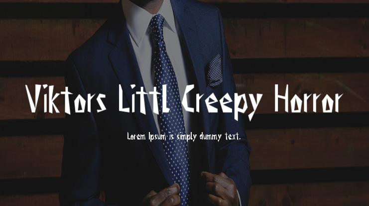 Viktors Littl Creepy Horror Font