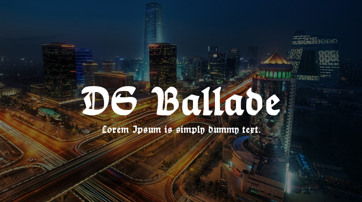DS Ballade Font Family