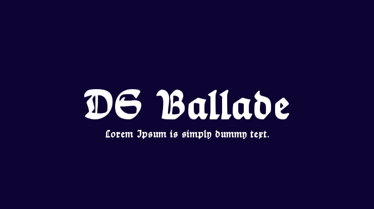 DS Ballade Font Family