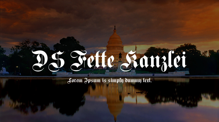 DS Fette Kanzlei Font Family