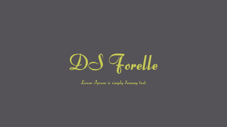 DS Forelle Font