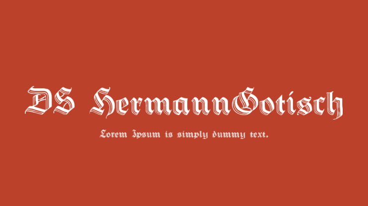 DS HermannGotisch Font