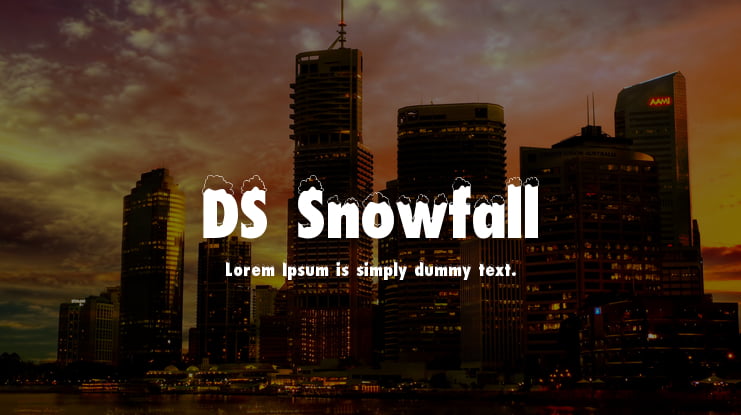 DS Snowfall Font