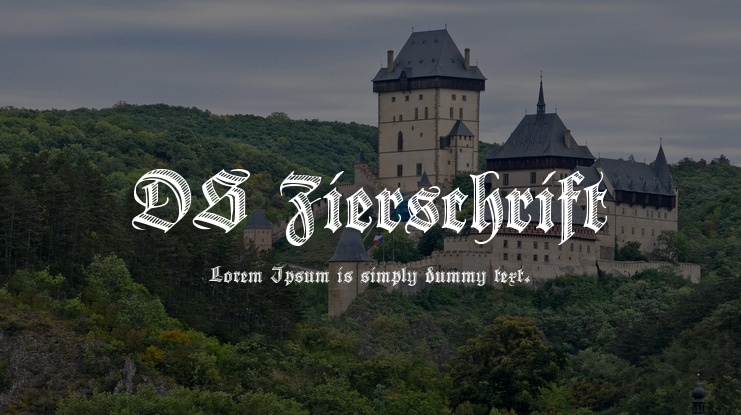 DS Zierschrift Font