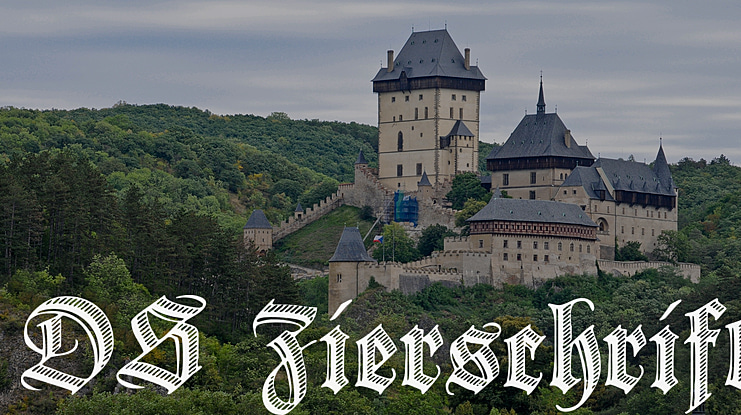 DS Zierschrift Font