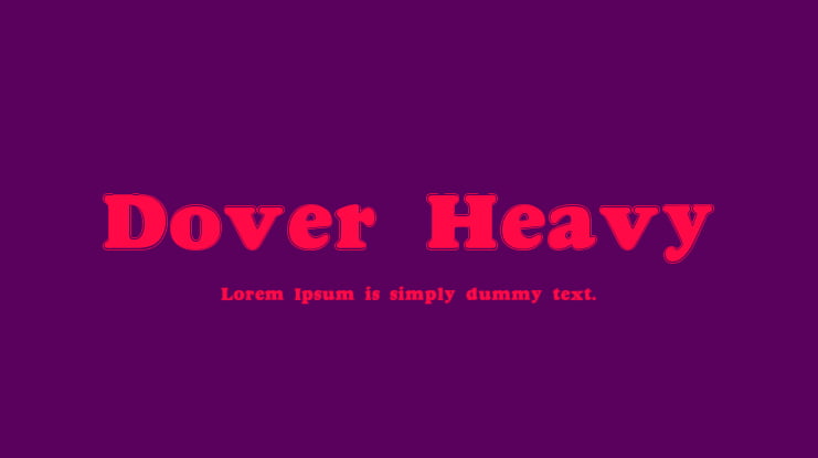 Dover Heavy Font Family
