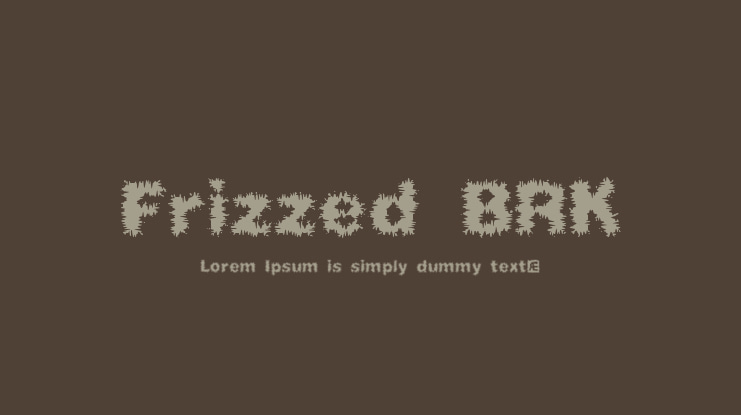 Frizzed BRK Font