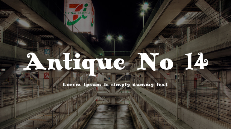 Antique No 14 Font