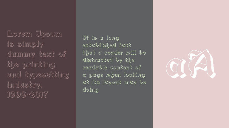 Augusta Shadow Font Family