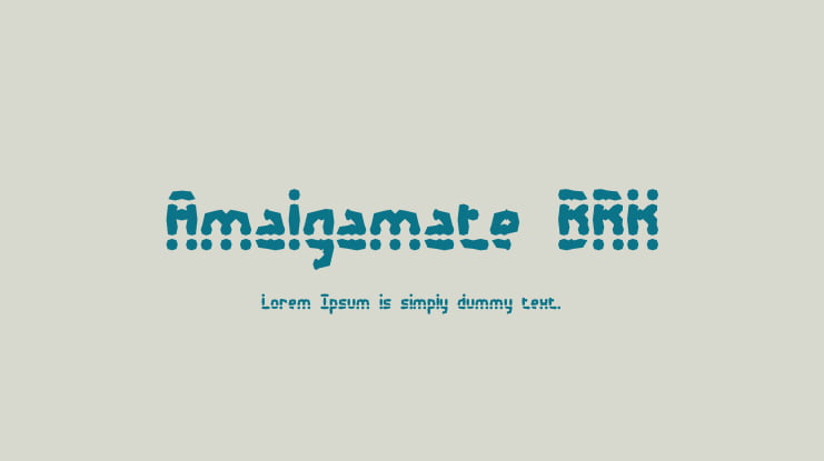 Amalgamate BRK Font Family