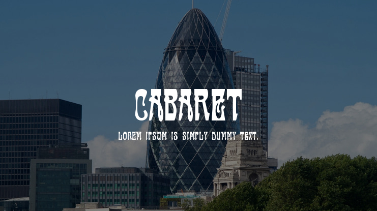 Cabaret Font Family
