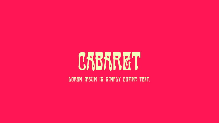 Cabaret Font Family