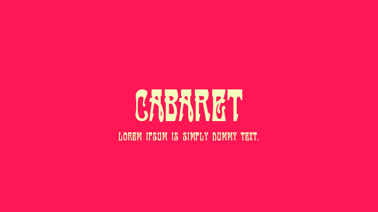 Cabaret Font Family
