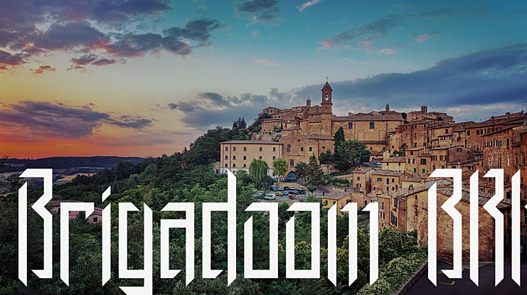 Brigadoom BRK Font Family