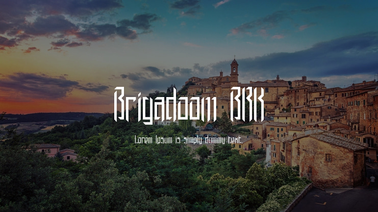 Brigadoom BRK Font Family