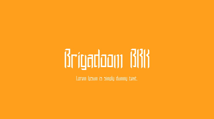 Brigadoom BRK Font Family