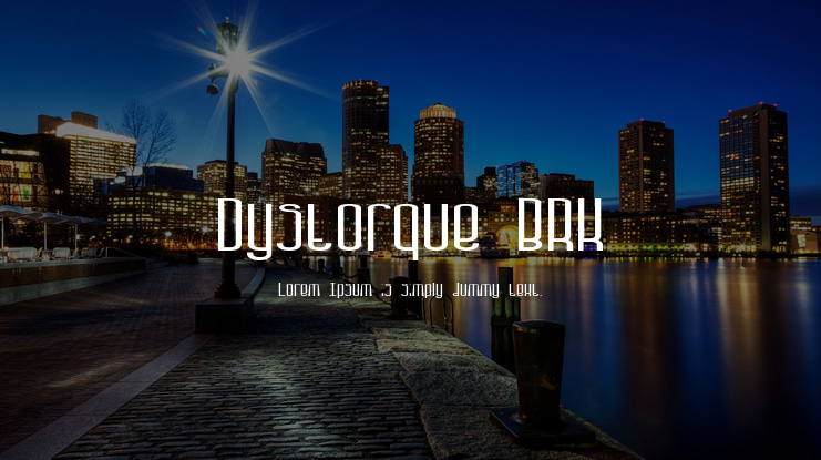 Dystorque BRK Font