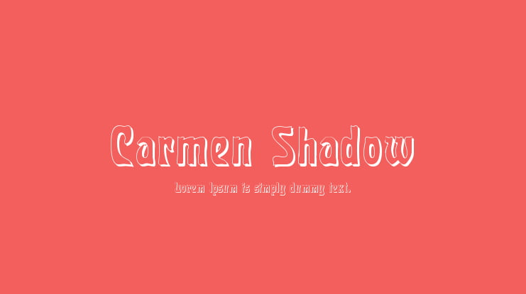 Carmen Shadow Font Family