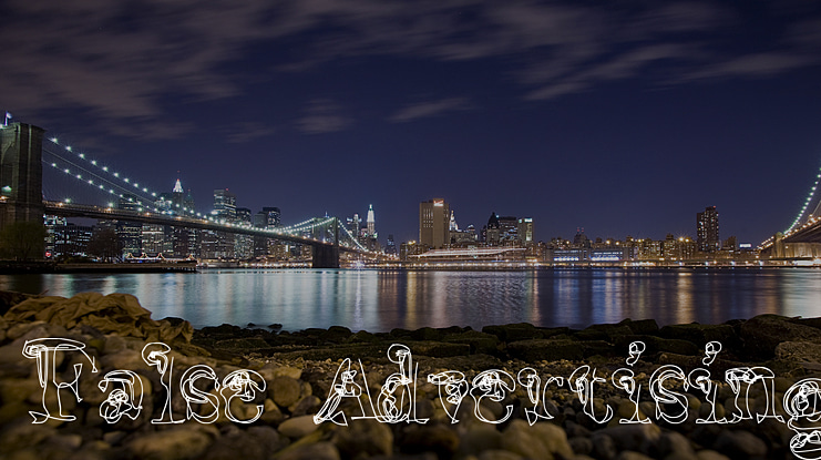 False Advertising Font