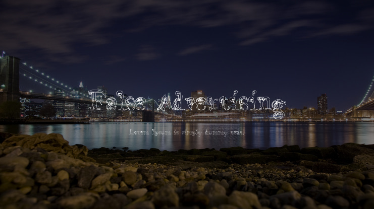 False Advertising Font