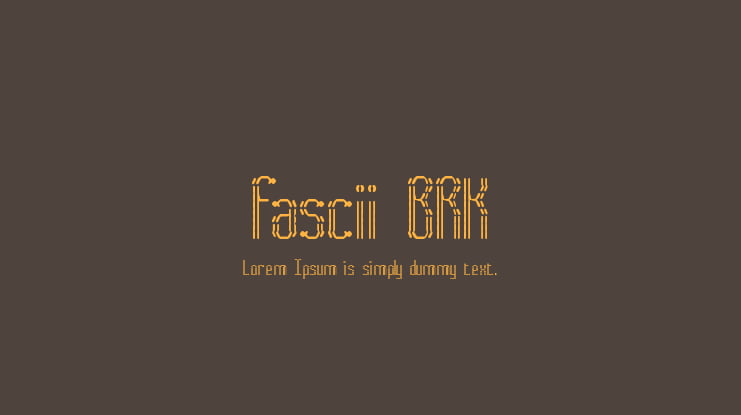 Fascii BRK Font Family