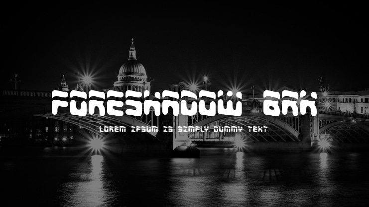 Foreshadow BRK Font Family