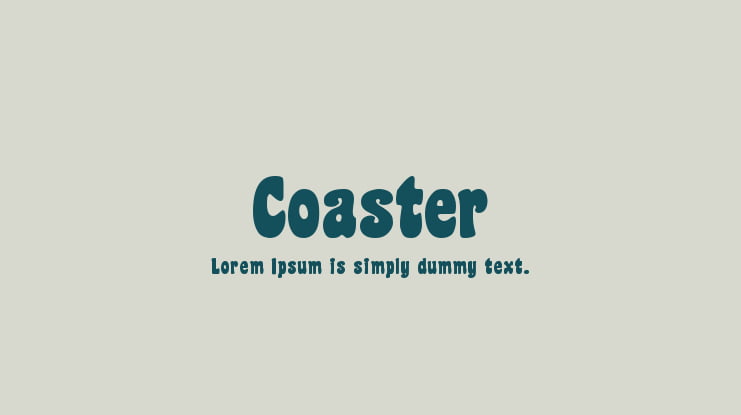 Coaster Font Family