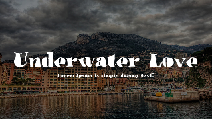 Underwater Love Font