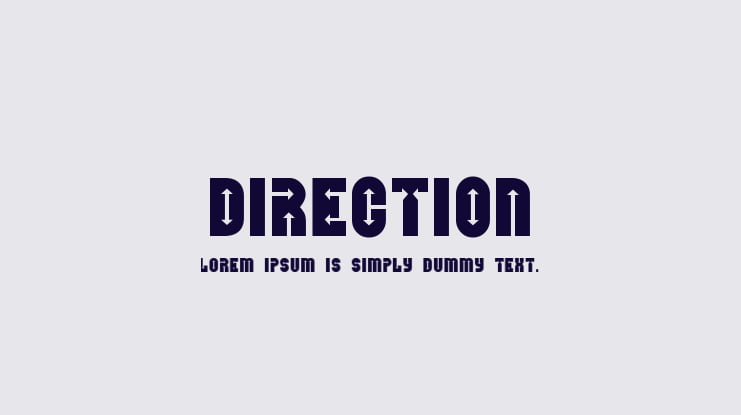 Direction Font