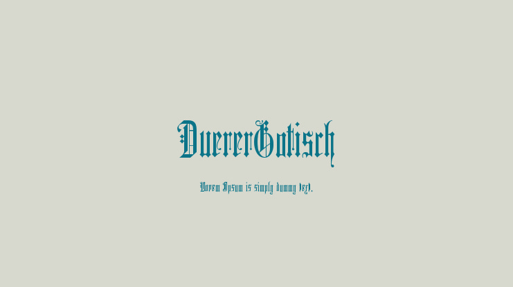 DuererGotisch Font