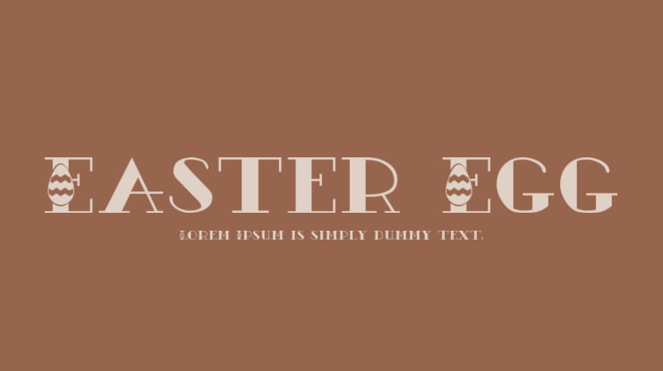 Easter Egg Font
