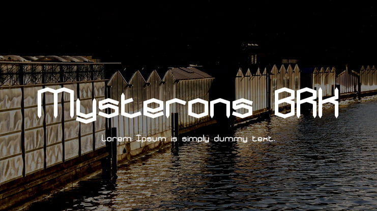 Mysterons BRK Font