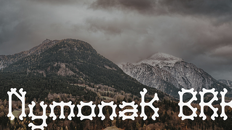 Nymonak BRK Font