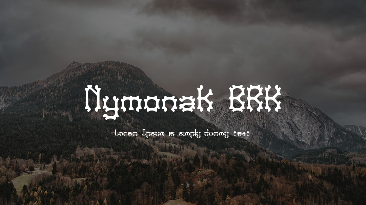 Nymonak BRK Font